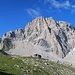 Sulzfluh und Carschinahütte bei der Abfahrt mit dem Bike aufgenommen