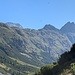 Rückblick beim Aufstieg.