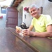 Meritata sosta spuntino (panino con la coppa e un bicchiere di bianco fresco: i piccoli piaceri della vita…).