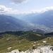 Panorama verso Aosta e la valle centrale. 