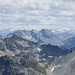 Die gestern bestiegenen Piz Vadret und der Piz da las Sterlas