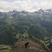 Discesa dal Piccolo Rothorn alla croce