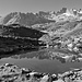 Sustenberge in schwarz/ weiss.