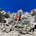Kletterstelle im Hausstock-Ostgrat