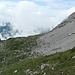 Über einen Schrofenrücken (Rückblick).
