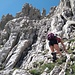Anna auf dem Weg in die Rinne. 
