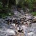 Die einzigen nennenswerten oberirdischen Zuflüsse sind der Kotbach, der hier in die Nordwestspitze des Sees mündet, und der Weiterbach im Süden. Der westliche Zufluss des Eibsees bildet hier, direkt am See, einen kleinen, eher unspektakulären Wasserfall. 