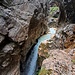 Wasserfall in der Schlucht.