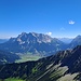 Erneut auf der Gratkante. Blick zum Wetterstein.