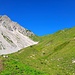 Das Sommerbergjöchle. Links der Nordgrat der Gartnerwand.