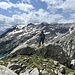 Kreuzung: jetzt geht es links zum Canale Becco, geradeaus ginge man hinab zum Lago Cavagnöö (von hier geht es länger und leichter auch zur Cap. Cristallina)