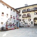 La piazza del municipio di Valtournanche.