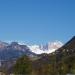 Bei der Anreise - Blick von Meran Richtung Dolomiten