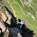 die kleine Steilstufe in der Querung zum Passo del Naret