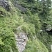 die einzigen beiden Bügel heute - nach rechts geht es ordentlich in die Tiefe
