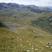 Blick zu den Zollhütten hinunter