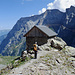 Ankunft bei der ältesten SAC-Hütte.