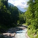 oberhalb der Partnachklamm, vor der Einmündung des Ferchenbachs