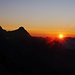 Sonnenuntergang über dem Wettersteingebirge