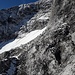 Querung Südostflanke vorerst Richtung Schuttreise. Irgendwo hier habe ich vermutlich die markierte Route verloren.