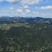 Blick zur Nagelfluhkette, vorne der Piesenkopf