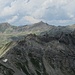 Durchblick zum Hinteren Kreuzjoch mit Nebengipfel P. 2850