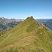 Rückblick über den Grat. 