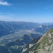 Glegghorn: Blick ins Rheintal, ganz hinten der Glärnisch ..