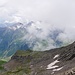 Blick in die Wolken auf der Stubaier Seite
