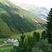 Rückblick nach Lüsens beim Aufstieg 