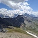 Auf dem Gipfel, Blick zum Hauptkamm .