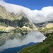 Lago di Leit vor Drohkulisse