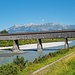 Die gedeckte Holzbrücke bei Vaduz, die letzte ihrer Art am Alpenrhein