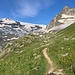 Und dann zeigt er sich endlich kurz vor den Lacs des Laziers. Es wird ein blendender Tag.