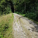 abgesackte Strasse