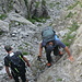 Il canalino di discesa dalla Bocchetta di Medaccio in Valle dell'Oro (foto di Andrea).