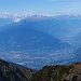 von der Hirzerspitze auf Meran und bis zum Ortler