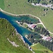 Tiefblick zum Seealpsee hinunter