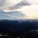 Föhnstimmung über dem Karwendel, ab da war's erstmal aus mit der Sonne
