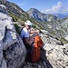 Deshalb entscheiden wir uns für einen geordneten langsamen Abstieg im Trockenen, Außerdem müssen die Blasen an den Fersen auch noch gepflegt werden. 