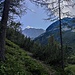Rückblick kurz vor der Laglalm zum Objekt der Begierde.