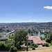 Blick in die Altstadt von Aarau, auf Aare und die neue Kettenbrücke.