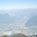 2400 metri più in basso, Piano di Spagna, Adda, Lago di Mezzola e inizio di Valtellina