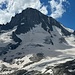 das Bietschhorn und die Aufstiegsroute für den morgigen Tag 