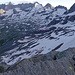 Kima et Passo Cameraccio. Beaucoup de neige... La chaîne est tout de suite présente ! 