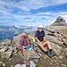 den Gipfel ganz für uns alleine Mitte August bei schönem Wetter - gibt es nur im Tessin!! 