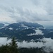 Auf dem Kehlstein mit Blick zum Untersberg, es klarte langsam auf.