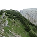 Weiterweg zum Göllmassiv, bis zum Ausstiegskamin Gehgelände.
