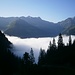 Kaltenberg über dem Morgennebel