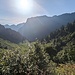 Rückblick zum kleinen Zwischenplateau